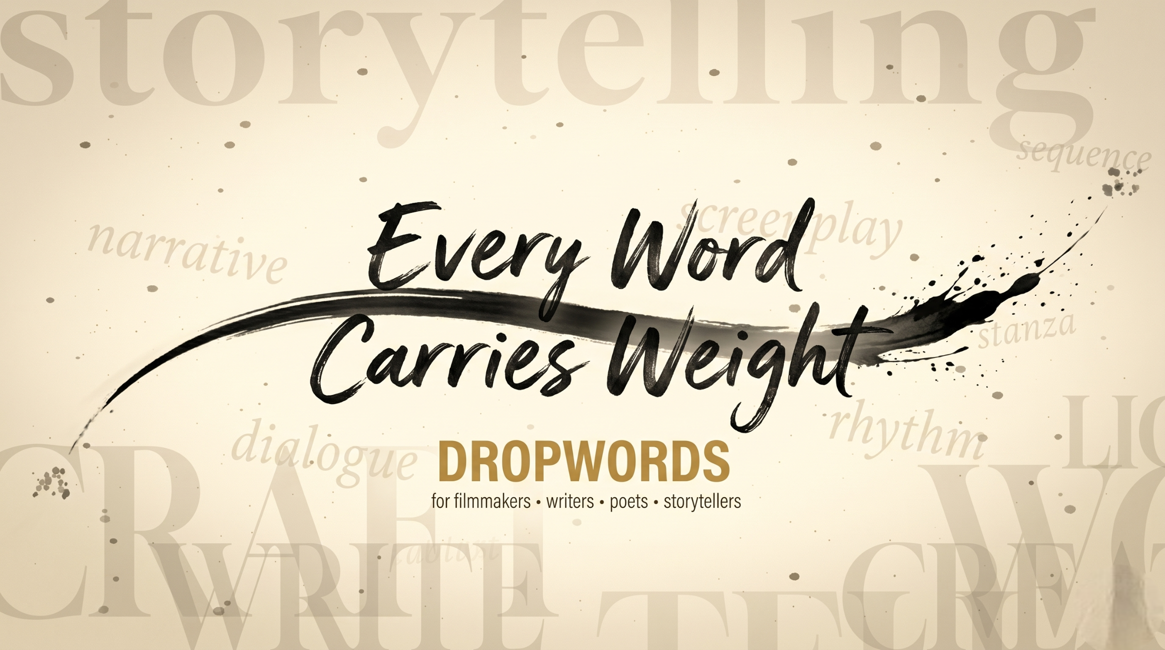 Dropwords poetry session